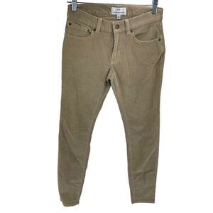 Southern Tide Womens Corduroy Pants Skinny Slim Leg Stretch 5 Pocket Tan Size 26